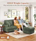 Kidirect 87in L Shaped Couch, Modular Sofa No Tool Assembly, Comfy Sectional - Image 3