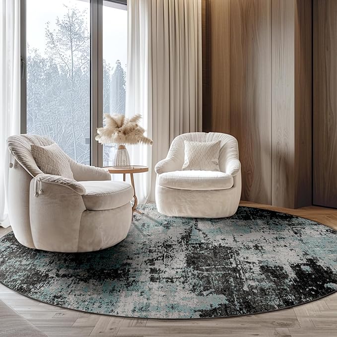 RELEANY Washable Round 6ft Area Rug - Image 2