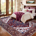 SERISSA 5x7 Washable Non Slip Boho Area Rug - Image 3