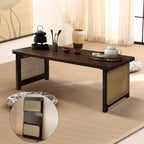 Foldable Japanese Floor Table Lightweight, No Assembly Required, Eco-Friendly by Unknown