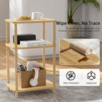 Bamboo End Table, Side Table for Small Space - Image 8