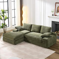 98.4" Green Sectional Sofa Cloud Modular Sectional Couch by XSZD