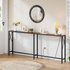 Gewudraw 70 in Skinny Sofa Table Behind Couch, Console Table - Image 2