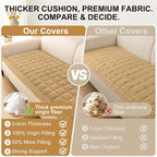 Smiry Couch Cover for Dogs, Non Slip Fuzzy Pet Sofa Covers Washable | Sofa - Image 4