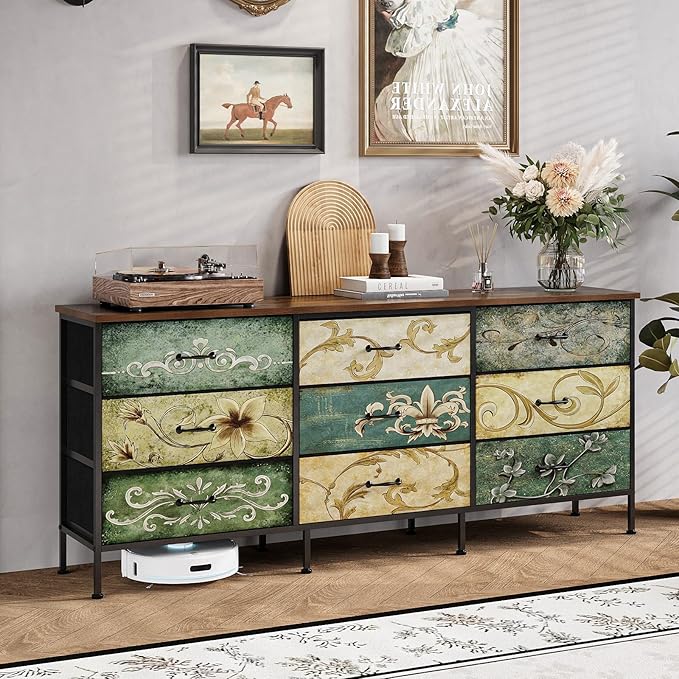Tohomeor Dresser with Drawers for Bedroom Chest of Drawers Fabric Dresser for - Image 4
