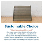 ECR4Kids Single-Sided Wooden Book Storage and Display, Montessori Furniture - Image 8