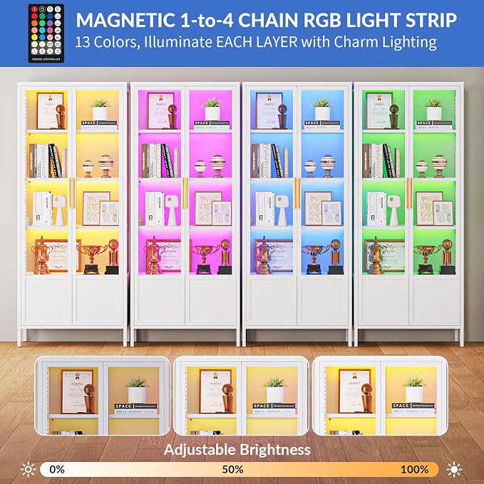 5-Tier Glass Display Cabinet - Image 2