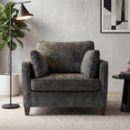 Luxury Oversized Accent Chair, 40.9" Upholstered Piping Single Armchairs - Image 3