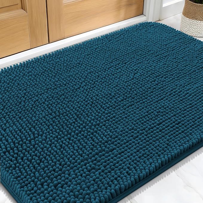 OLANLY Dog Door Mat for Muddy Paws 34x21, Super Absorbent Chenille Mud Mat | by OLANLY