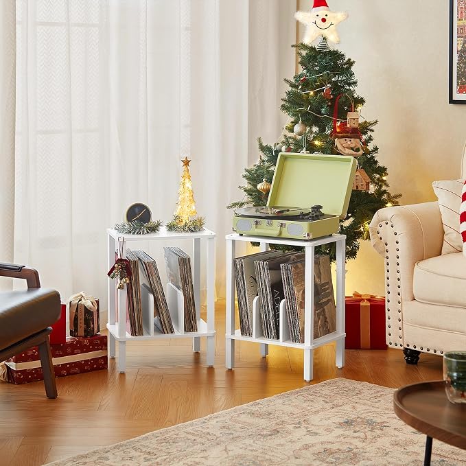 LELELINKY 2-Tier Record Player Stand - Image 4