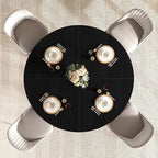 IBF Black Round Dining Table for 4-6, 47 Inch Kitchen Table - Image 9
