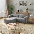 Novilla 84.3" Modular Sectional Sofa, No Assembly Cloud Sectional Couch by Novilla