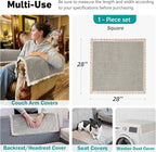Couch Arm Cover, Sofa Arm Covers, Non-Slip Lace Armrest Covers, - Image 3