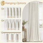 Extra Long 100% Blackout Linen Curtains - Image 6
