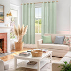 YoungsTex Sage Green Linen Curtains - Image 2