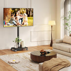 Rfiver Rolling TV Stand for 32 to 55 60 Inch TVs up to 88lbs, Height Adjustable - Image 2