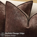decorUhome Summer Couch Euro Sham Throw Pillow Covers 24x24 Set of 2, - Image 2