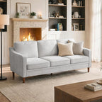 Kingfun 80" Chenille Sofa, 3 Seater Couch, Mid Century Modern Couches by KINGFUN-Anexcitingoption