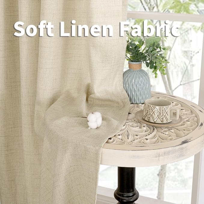 YoungsTex Linen Curtains 63 Inch Length - Image 6