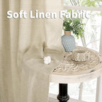 YoungsTex Linen Curtains 80 Inch Length - Image 6