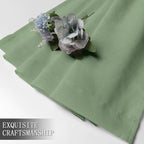Tollpiz Short Sheer Curtain Living Room Linen Textured Curtains Sheer Light - Image 7