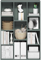 Furinno LUDER Book Shelf, 11-Cube Bookshelf, Reversible Bookcase, 9.4 x 29.1 x - Image 5