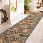 Yamaziot Washable Runner Rug, 2x12 Non-Slip Boho Hallway Kitchen Rug | Stain - Image 5