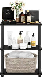 Furinno TURN-N-TUBE Storage Shelves, 3-Tier Book Shelf, Corner Shelf, Toolless - Image 4