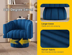 Dewhut Swivel Accent Chair, 360° Swivel Barrel Chair - Image 7