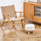 Wimarsbon Storage Ottoman, Modern Round Footrest - Image 7