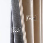 MIULEE Velvet Curtains 52x72 inches 2 Panels Camel Beige Blackout Curtains | - Image 6