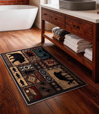 Washable Entryway Rug, 2x3 Rustic Cabin Area Rug, Non-Slip Indoor Door Mat - Image 7