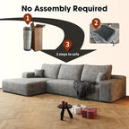 AUGOP 108" Sectional Couches for Living Room Modern Modular Sofa - Image 6