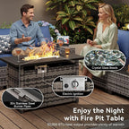 Aoxun Outdoor Patio Furniture Set - Image 8