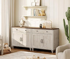 WAMPAT Farmhouse TV Stand for 75 inch TV - Image 7