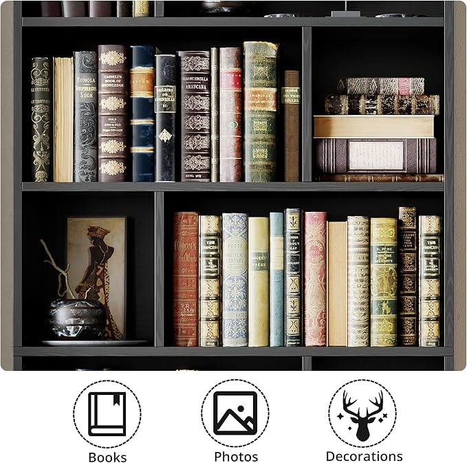 IRONCK Book Shelf, Tall Bookshelf - Image 6