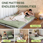 ZonLi Japanese Floor Futon Mattress Twin Size 75"x 39", 100% Cotton Cover 2.5'' - Image 4