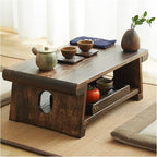 Japanese Floor Table Foldable Solid Wood Coffee Table Low Kotatsu Table by Unknown