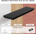 Fun Memories Floating Shelves 48 Inch Long, 9.3 Inch Deep Classic Crown Molding - Image 6