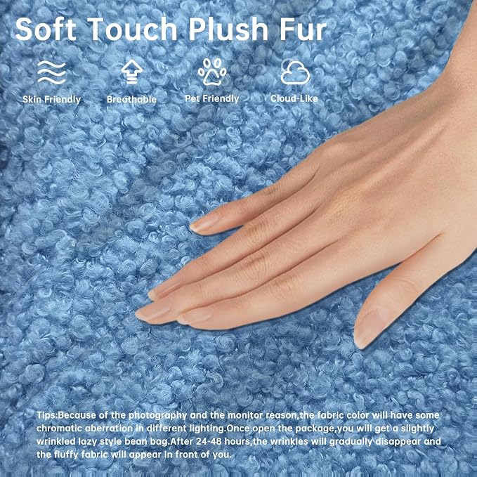 WHGBJA Memory Foam Bean Bag Chair - Image 3