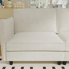 Ball & Cast 74" Mid-Century Modern Loveseat Sofa - Image 4