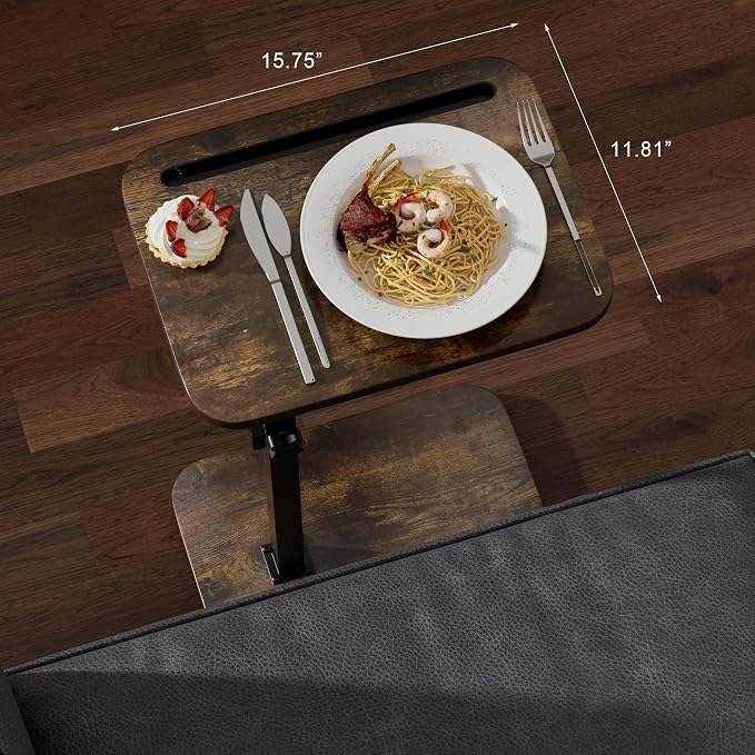 360° Swivel Sofa Side Table for Couch - Image 2
