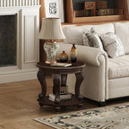 LKTART 22" Victorian Vintage Round End Table - Image 2