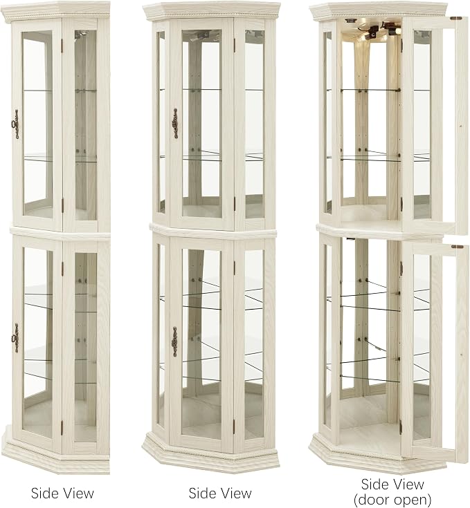 Glass Corner Display Cabinet - Image 3