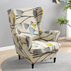 HAOYONG Printed Wingback Chair Covers 2 Pieces Wing Chair Slipcover High - Image 2