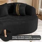 Oversized Sectional Sofa for Living Room, Modern Luxury Plush Chenille 4-Seater - Image 6