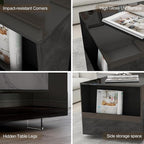 39" High Gloss Wood Coffee Table - Image 3