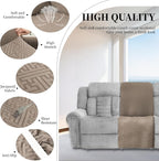 100% Waterproof Sectional Recliner Couch Covers - Image 5