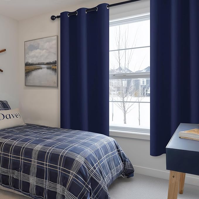 Blackout Curtains for Bedroom, 42 x 72 Inch, 2 Panels | Light Blocking - Image 6