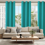 Blackout Curtains for Bedroom, Peacock Teal, 38 x 84 Inch, 2 Panels | Thermal - Image 6